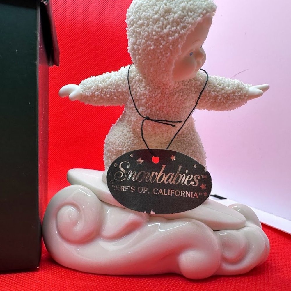 2004 Dept 56 Snowbabies Surfs Up California EUC With Box And Styrofoam